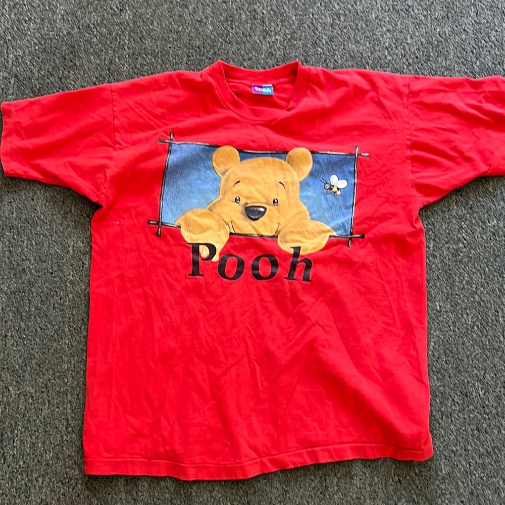 Large Red Winnie The Pooh Tee Shirt - Gem